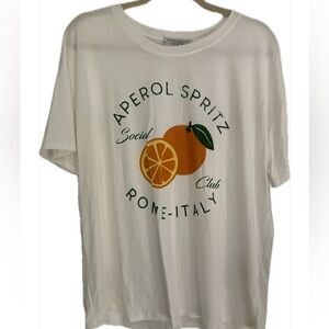 Green Envelope “Aperol Spritz” tee shirt, extra large